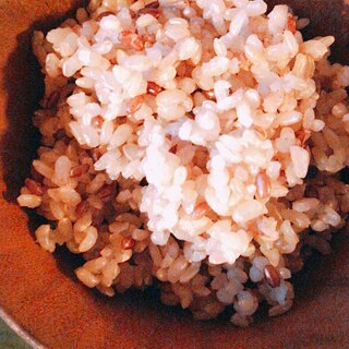 お赤飯風　赤米&玄米ご飯